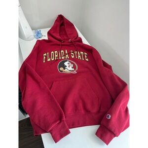 Champion Florida State Seminoles Hoodie unisex Medium Garnet FSU Sweatshirt